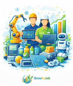 Automation engineering careers with GrowInJob – inclusive professional job category illustration