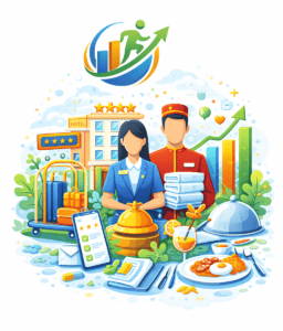 hospitality careers with GrowInJob – inclusive professional job category illustration