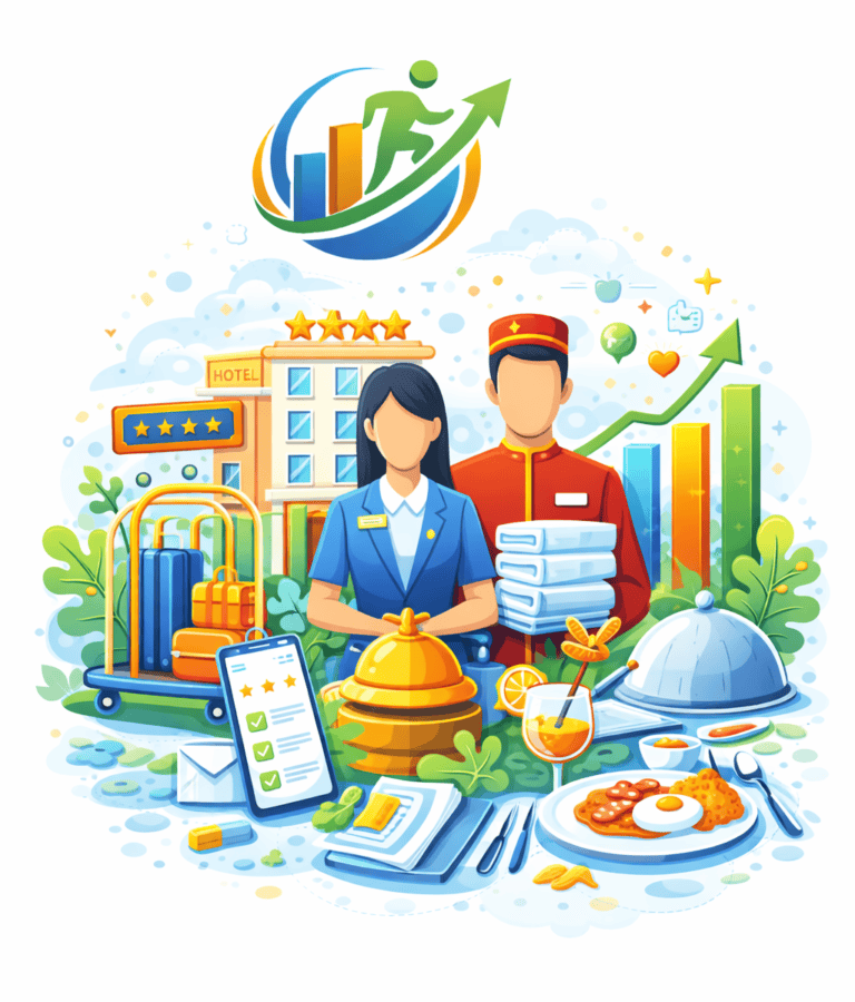 hospitality careers with GrowInJob – inclusive professional job category illustration