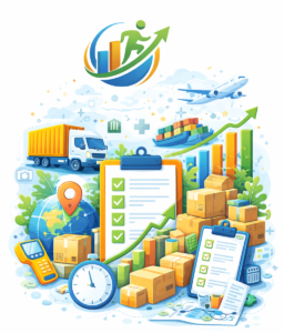 logostics careers with GrowInJob – inclusive professional job category illustration