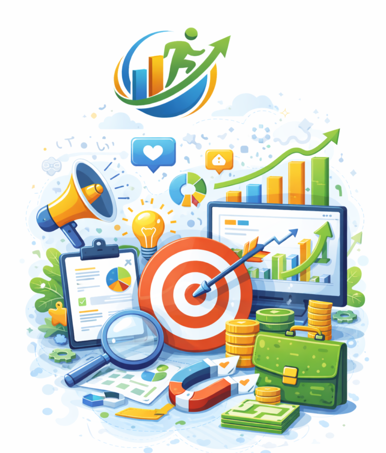 marketing careers with GrowInJob β inclusive professional job category illustration