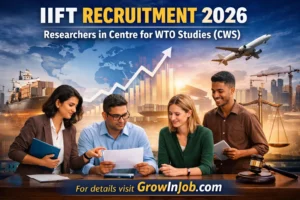 IIFT Recruitment 2026 Researchers in Centre for WTO Studies CRIT