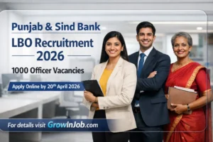 Punjab and Sind Bank LBO Recruitment 2026 notification for 1000 Local Bank Officer JMGS I vacancies apply online before 20 April 2026