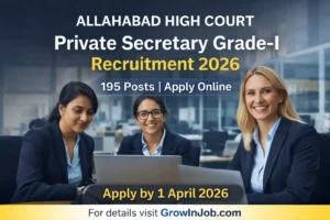 Allahabad High Court Private Secretary Grade I Recruitment 2026 195 posts apply online before 1 April 2026