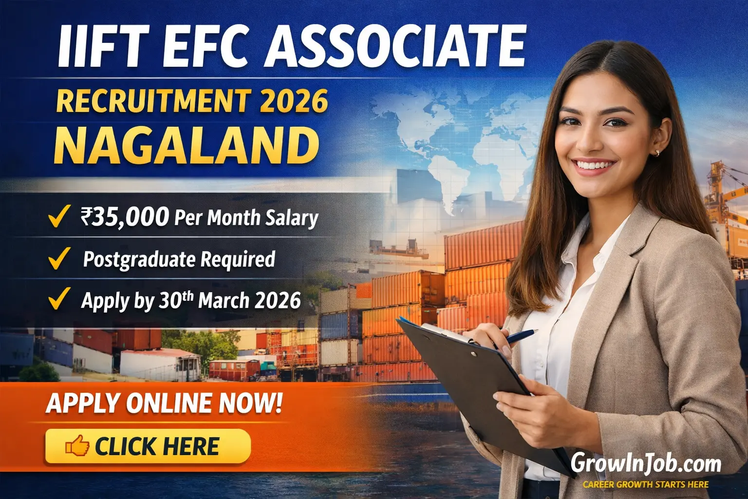 IIFT EFC Associate Recruitment 2026 Nagaland apply online ₹35000 salary postgraduate jobs