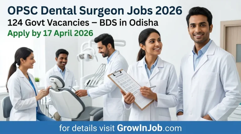 Group of dental professionals in a clinic for OPSC Dental Surgeon Jobs 2026 recruitment article