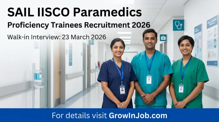 Realistic paramedical professionals for SAIL IISCO Paramedics Proficiency Trainees Recruitment 2026 at Burnpur Hospital