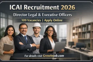 ICAI Recruitment 2026 Director Legal and Executive Officer 109 posts apply online before 15 April 2026
