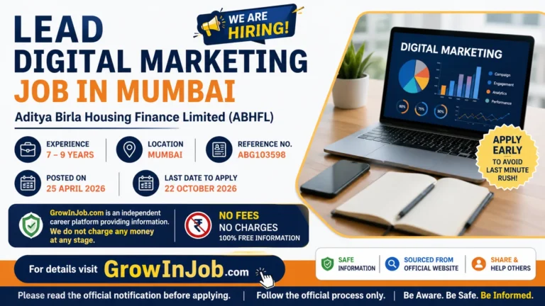 Lead Digital Marketing Job in Mumbai at ABHFL Aditya Birla Housing Finance Limited Apply Online