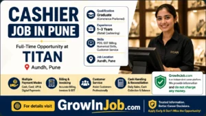 Cashier Job in Pune at Titan Aundh for graduates with retail cashiering and POS billing experience