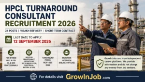 HPCL Turnaround Consultant Recruitment 2026 for 24 posts at Visakh Refinery