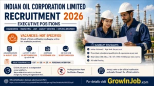 IOCL Recruitment 2026 non-executive personnel recruitment September 13 deadline
