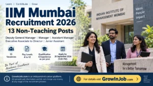 IIM Mumbai Recruitment 2026 | 13 Non-Teaching Posts